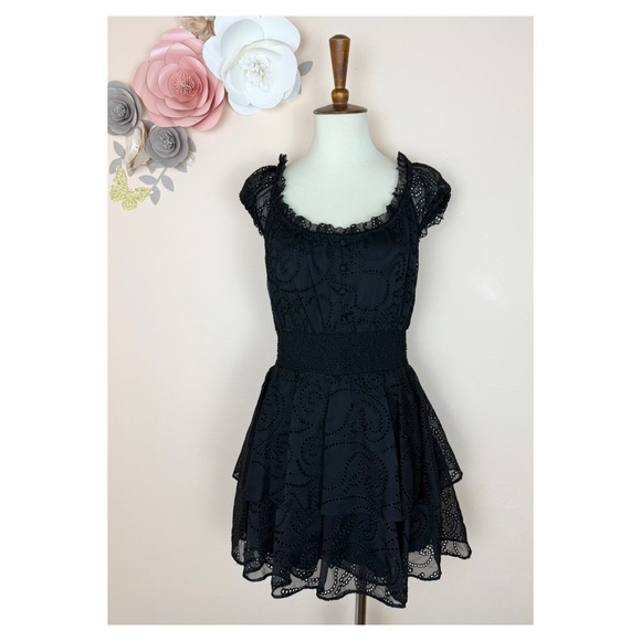 Alice + Olivia Black Lace Romper - Picture 9 of 15